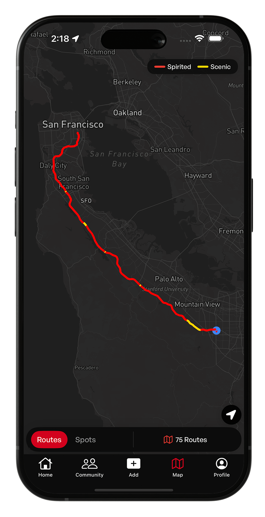 Interactive Car Mapping - First view